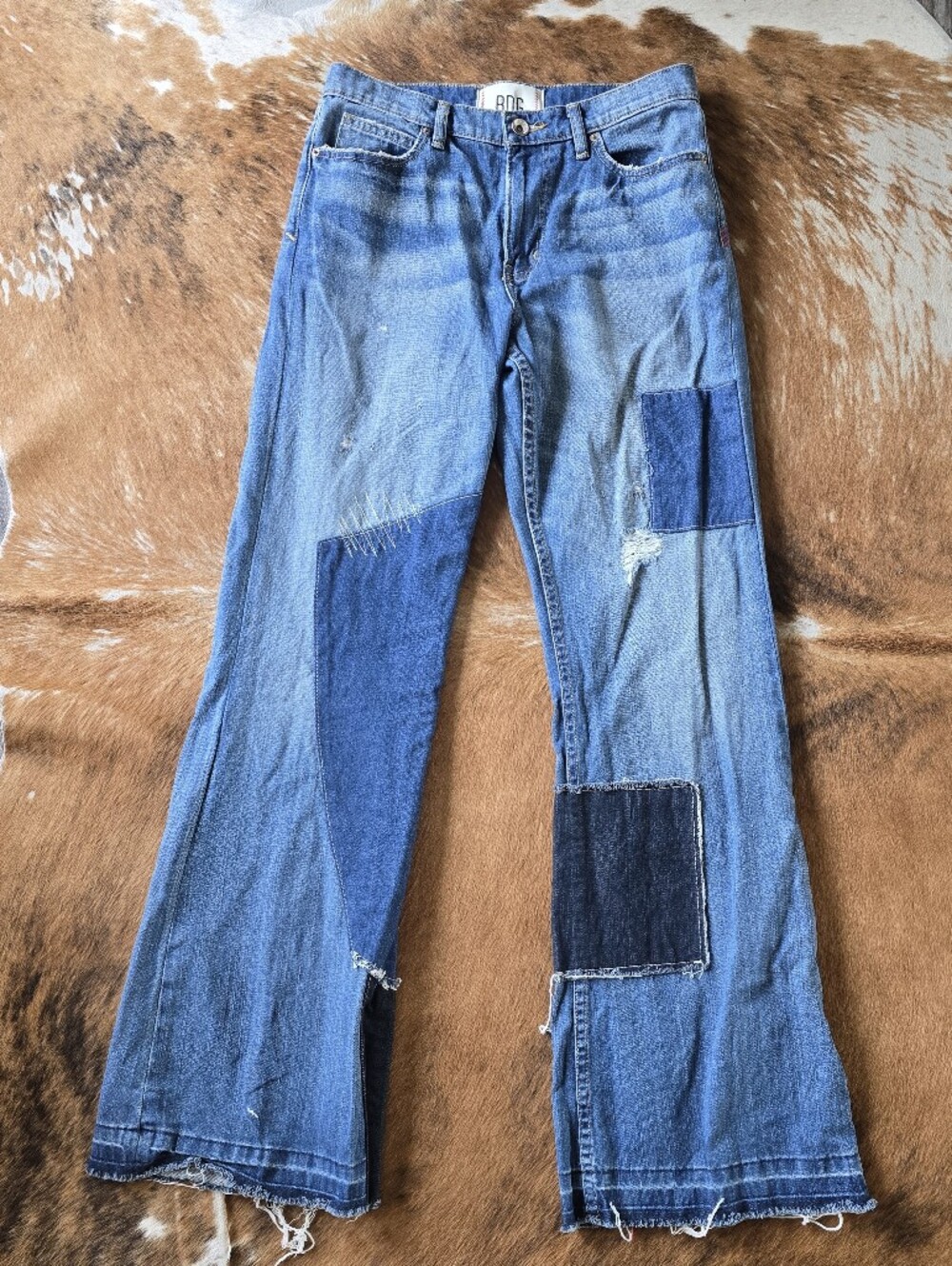 BDG Slacker Patchwork Flare Jeans